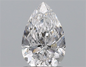 Picture of Natural Diamond 1.00 Carats, Pear with  Cut, D Color, SI2 Clarity and Certified by GIA