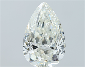 Picture of Natural Diamond 4.01 Carats, Pear with  Cut, H Color, SI1 Clarity and Certified by HRD