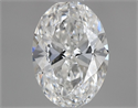Natural Diamond 0.40 Carats, Oval with  Cut, F Color, VS1 Clarity and Certified by GIA