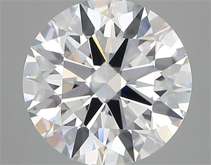 Picture of Lab Grown Diamond 3.40 Carats, Round with Ideal Cut, D Color, VVS2 Clarity and Certified by IGI