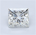 Natural Diamond 2.60 Carats, Princess with  Cut, H Color, VS2 Clarity and Certified by GIA