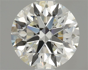 Picture of Natural Diamond 0.90 Carats, Round with Excellent Cut, K Color, SI1 Clarity and Certified by GIA