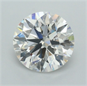 Lab Grown Diamond 2.05 Carats, Round with Ideal Cut, G Color, VVS1 Clarity and Certified by IGI