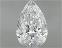 Natural Diamond 0.80 Carats, Pear with  Cut, D Color, SI1 Clarity and Certified by GIA