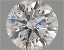 Natural Diamond 0.42 Carats, Round with Excellent Cut, F Color, SI2 Clarity and Certified by IGI