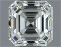 Natural Diamond 0.91 Carats, Asscher with  Cut, I Color, VVS2 Clarity and Certified by IGI