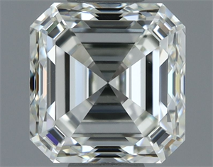Picture of Natural Diamond 0.91 Carats, Asscher with  Cut, I Color, VVS2 Clarity and Certified by IGI