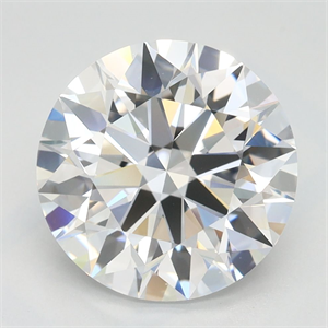 Picture of Lab Grown Diamond 3.13 Carats, Round with Ideal Cut, D Color, IF Clarity and Certified by IGI