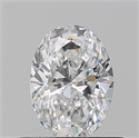 Natural Diamond 0.50 Carats, Oval with  Cut, E Color, VS1 Clarity and Certified by GIA