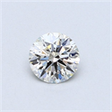 Natural Diamond 0.42 Carats, Round with Excellent Cut, I Color, SI1 Clarity and Certified by GIA