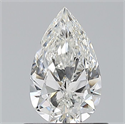 Natural Diamond 0.70 Carats, Pear with  Cut, F Color, VS2 Clarity and Certified by GIA