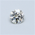 0.32 Carats, Round Diamond with Excellent Cut, K Color, VVS2 Clarity and Certified by GIA