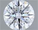Lab Grown Diamond 1.21 Carats, Round with Ideal Cut, D Color, VVS2 Clarity and Certified by IGI