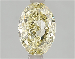 Picture of Lab Grown Diamond 2.01 Carats, Oval with  Cut, Fancy Intense Yellow Color, VS2 Clarity and Certified by IGI