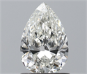 Natural Diamond 0.76 Carats, Pear with  Cut, H Color, VVS2 Clarity and Certified by IGI