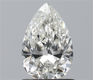 Picture of Natural Diamond 0.76 Carats, Pear with  Cut, H Color, VVS2 Clarity and Certified by IGI