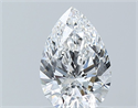 Natural Diamond 0.90 Carats, Pear with  Cut, D Color, VS1 Clarity and Certified by GIA