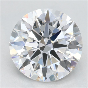 Picture of Lab Grown Diamond 2.49 Carats, Round with Excellent Cut, D Color, VVS1 Clarity and Certified by GIA