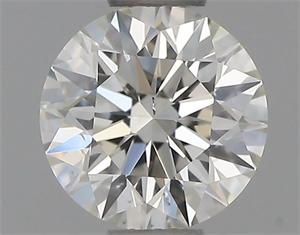 Picture of Natural Diamond 0.40 Carats, Round with Excellent Cut, H Color, SI1 Clarity and Certified by IGI