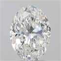 Natural Diamond 2.01 Carats, Oval with  Cut, E Color, VS2 Clarity and Certified by GIA