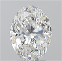 Natural Diamond 2.01 Carats, Oval with  Cut, E Color, VS2 Clarity and Certified by GIA