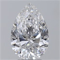 Diamante Natural 3.25 quilates, De pera , Color D, claridad SI2 y certificado GIA