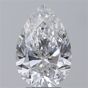 Foto Diamante Natural 3.25 quilates, De pera , Color D, claridad SI2 y certificado GIA de