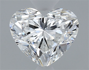 Picture of Natural Diamond 0.45 Carats, Heart with  Cut, E Color, SI1 Clarity and Certified by GIA