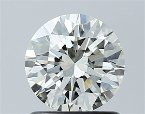 Picture of Natural Diamond 1.01 Carats, Round with Excellent Cut, K Color, VVS2 Clarity and Certified by GIA