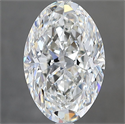 Natural Diamond 3.20 Carats, Oval with  Cut, H Color, VVS1 Clarity and Certified by GIA