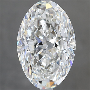 Picture of Natural Diamond 3.20 Carats, Oval with  Cut, H Color, VVS1 Clarity and Certified by GIA