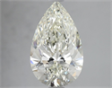 Natural Diamond 2.50 Carats, Pear with  Cut, K Color, IF Clarity and Certified by IGI