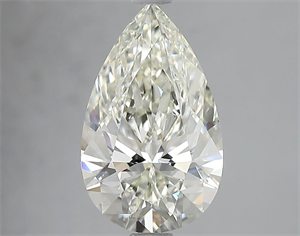 Picture of Natural Diamond 2.50 Carats, Pear with  Cut, K Color, IF Clarity and Certified by IGI