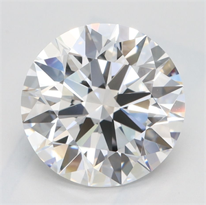 Picture of Lab Grown Diamond 2.59 Carats, Round with Ideal Cut, D Color, VVS1 Clarity and Certified by IGI