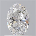 Diamante Natural 0.45 quilates, Ovalado , Color E, claridad VS2 y certificado GIA