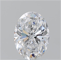 Natural Diamond 1.70 Carats, Oval with  Cut, D Color, IF Clarity and Certified by GIA
