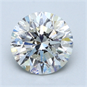 1.70 quilates, Redondo Diamante , Color J, claridad SI2 y certificado por GIA