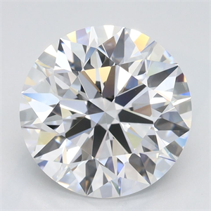 Picture of Lab Grown Diamond 3.14 Carats, Round with Ideal Cut, D Color, VVS1 Clarity and Certified by IGI
