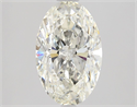 Natural Diamond 1.30 Carats, Oval with  Cut, I Color, SI1 Clarity and Certified by GIA