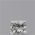 Natural Diamond 0.24 Carats, Princess with  Cut, F Color, VS2 Clarity and Certified by GIA