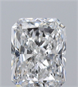 Natural Diamond 0.38 Carats, Radiant with  Cut, F Color, VVS1 Clarity and Certified by GIA