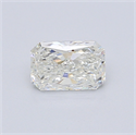 0.71 Carats, Radiant Diamond with  Cut, H Color, VS2 Clarity and Certified by GIA