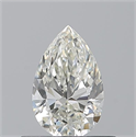 Diamante Natural 0.51 quilates, De pera , Color K, claridad VVS1 y certificado GIA