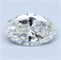 1.20 quilates, Ovalado Diamante , Color H, claridad VS2 y certificado por GIA