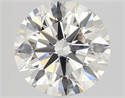 Natural Diamond 2.01 Carats, Round with Excellent Cut, J Color, SI2 Clarity and Certified by GIA