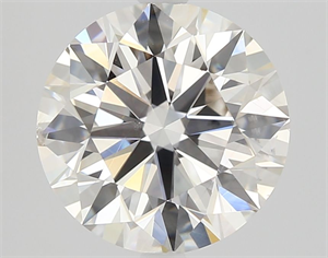 Picture of Natural Diamond 2.01 Carats, Round with Excellent Cut, J Color, SI2 Clarity and Certified by GIA