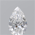 Natural Diamond 0.70 Carats, Pear with  Cut, D Color, VS2 Clarity and Certified by GIA