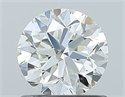 Natural Diamond 0.90 Carats, Round with Very Good Cut, G Color, VVS2 Clarity and Certified by GIA