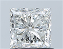 Natural Diamond 1.01 Carats, Princess with  Cut, H Color, VVS1 Clarity and Certified by GIA
