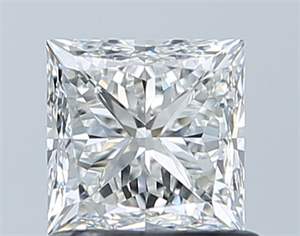 Picture of Natural Diamond 1.01 Carats, Princess with  Cut, H Color, VVS1 Clarity and Certified by GIA